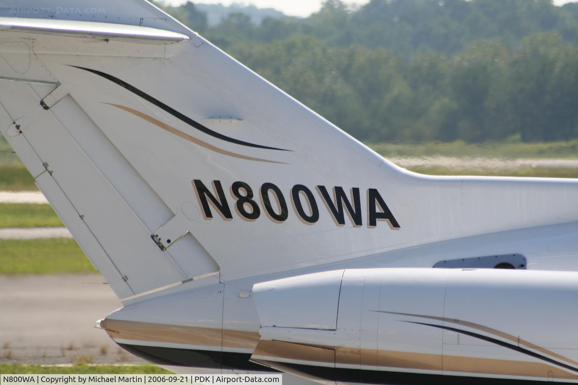 N800WA, 1988 British Aerospace BAe.125 Series 800A C/N 258121, Tail Numbers