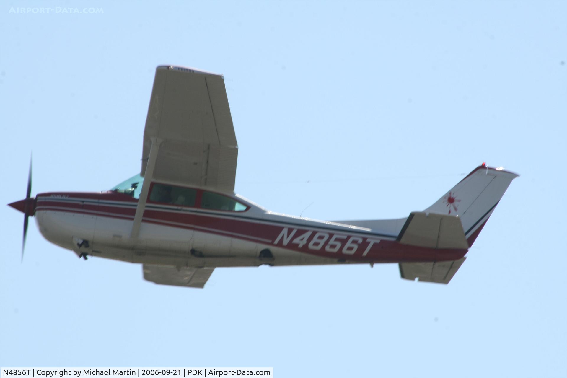 N4856T, 1981 Cessna R182 Skylane RG C/N R18201777, Departing PDK enroute to ILM