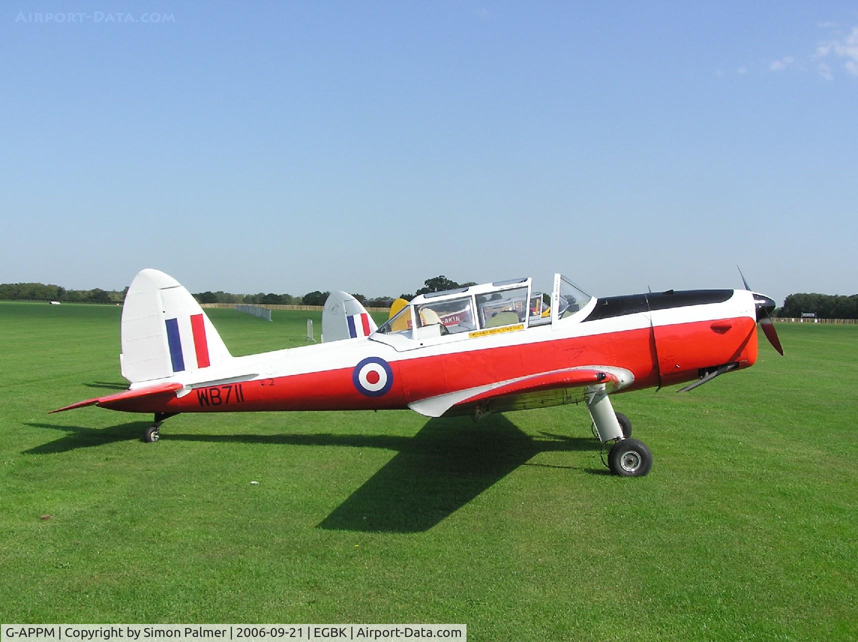 G-APPM, 1950 De Havilland DHC-1 Chipmunk 22 C/N C1/0159, Based Chipmunk 22 in RAF markings at Sywell