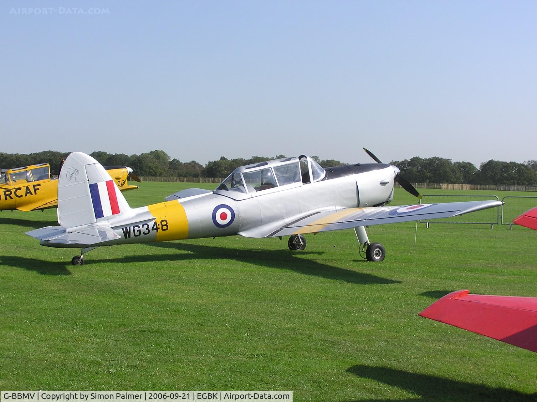 G-BBMV, 1951 De Havilland DHC-1 Chipmunk T.10 C/N C1/0432, Based Chipmunk 22 at Sywell in RAF colours