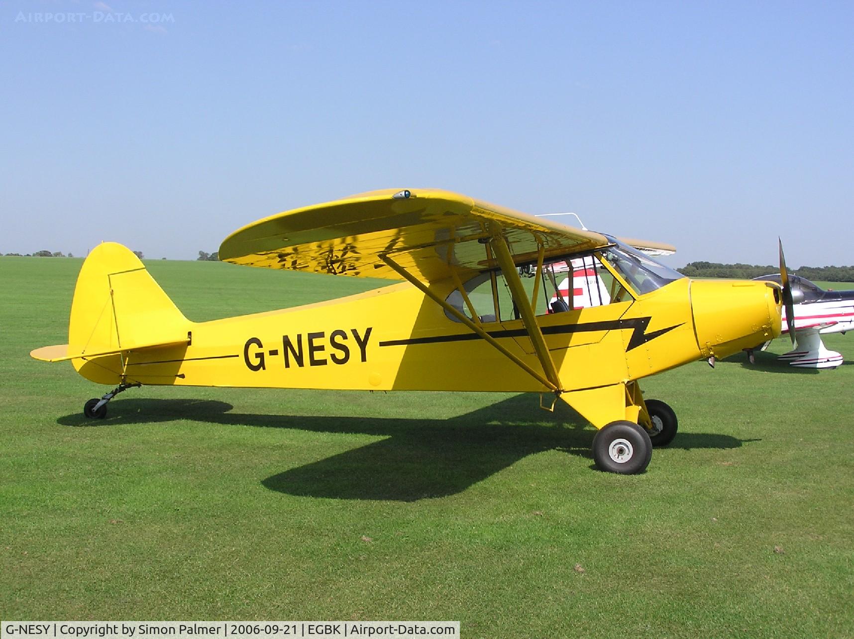 G-NESY, 1960 Piper PA-18 Super Cub C/N 18-7482, Visiting Piper Super Cub at Sywell