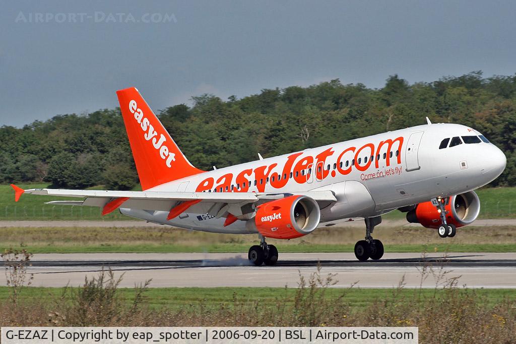 G-EZAZ, 2006 Airbus A319-111 C/N 2829, inbound from LPL