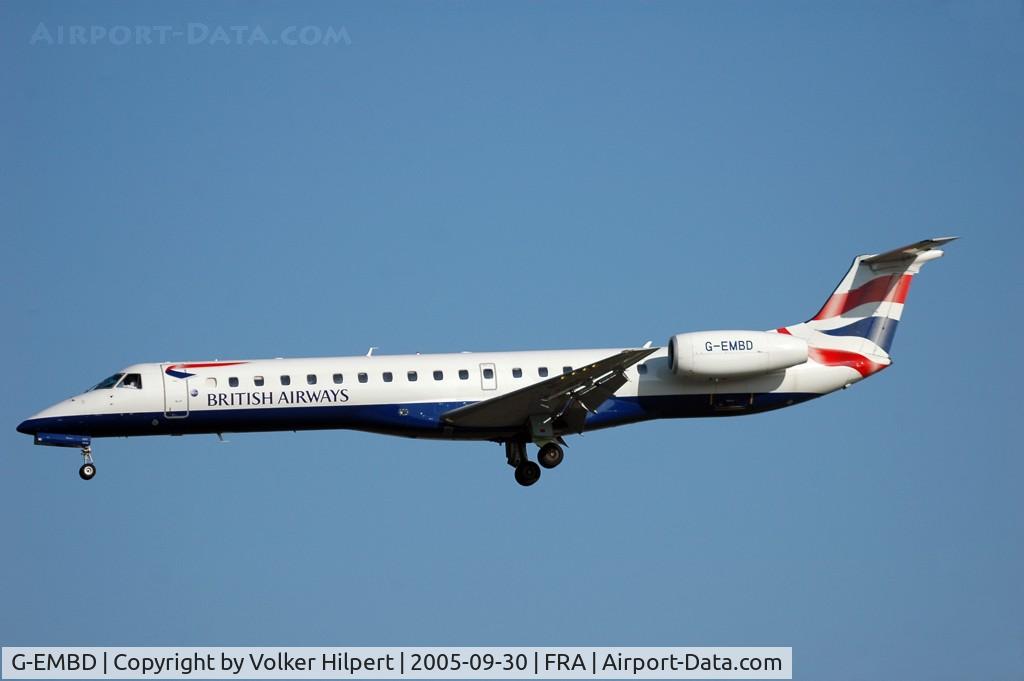 G-EMBD, 1998 Embraer EMB-145EU (ERJ-145EU) C/N 145039, Embraer EMB-145EU