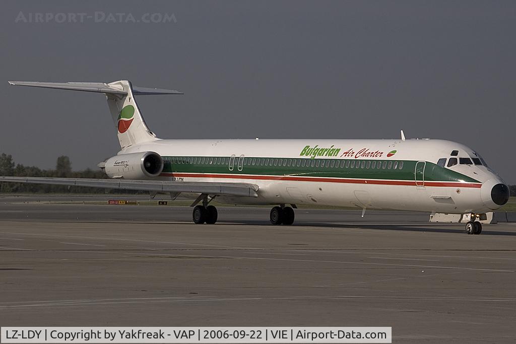 LZ-LDY, 1985 McDonnell Douglas MD-82 (DC-9-82) C/N 49213, Bulgarian Air Charter MD80