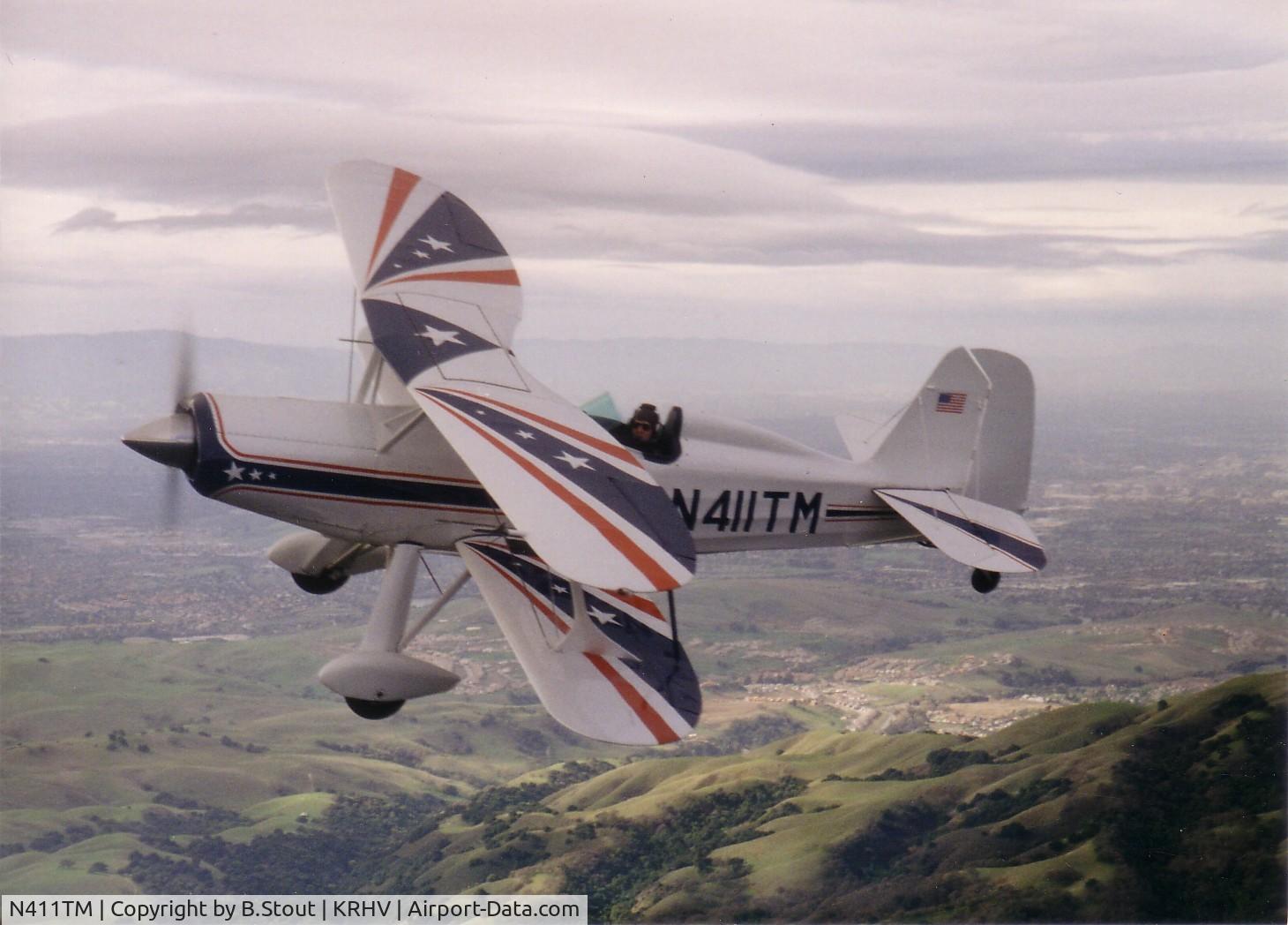 N411TM, 1976 Stolp SA-300 Starduster Too C/N 1 (N411TM), In flight over N.California