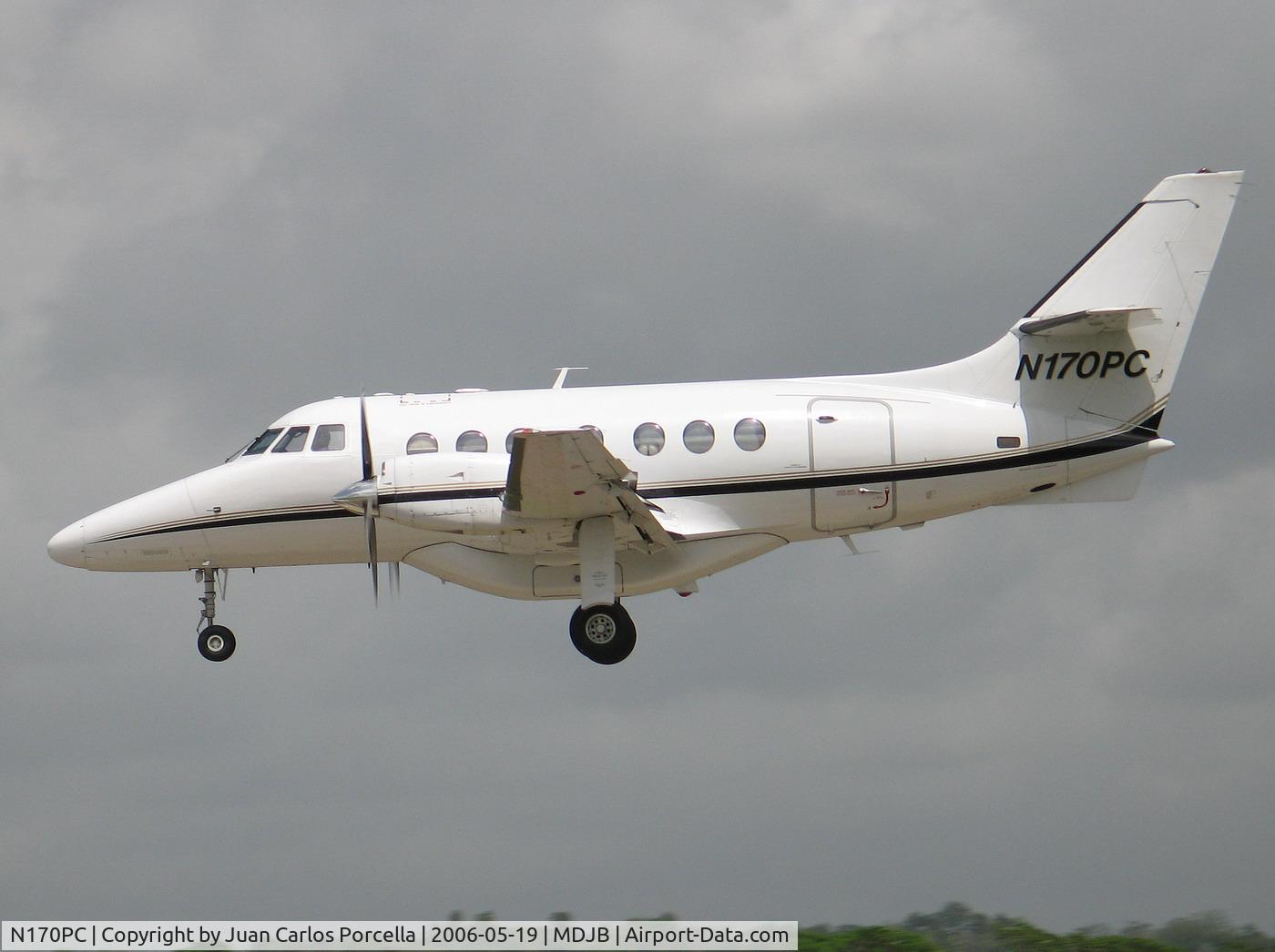 N170PC, 1986 British Aerospace BAe Jetstream 3101 C/N 717, Landing at MDJB