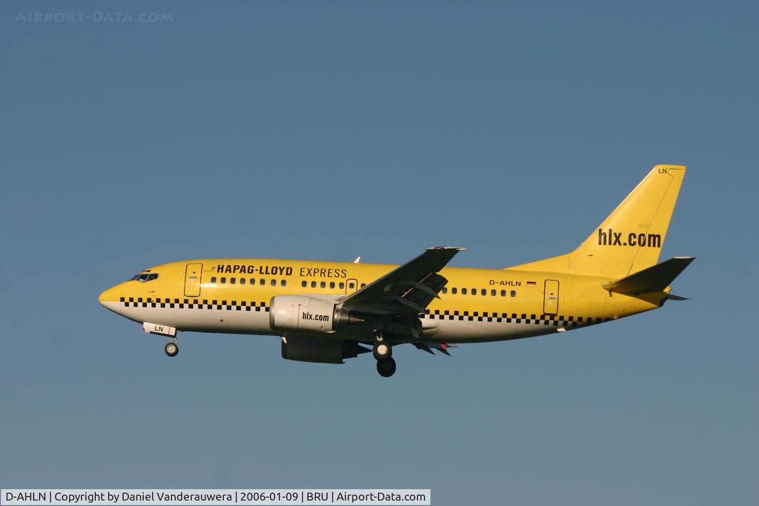 D-AHLN, 1991 Boeing 737-5K5 C/N 25062, short to land on rwy 25L