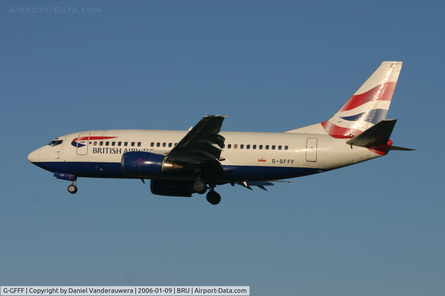 G-GFFF, 1990 Boeing 737-53A C/N 24754, diverted from Luxemburg Findel Apt (fog)