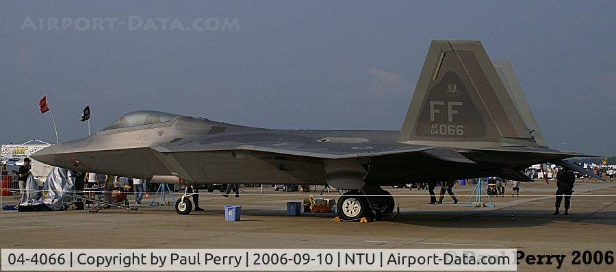 04-4066, 2004 Lockheed Martin F-22A Raptor C/N 4066, Not long from the factory floor, already based at Langley AFB