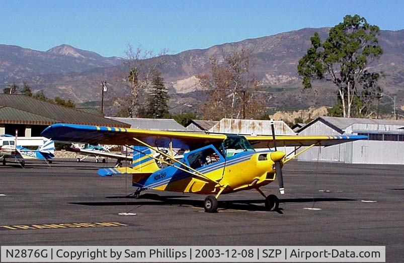 N2876G, 1967 Champion 7ECA Citabria C/N 522-68, Visiting Santa Paula airport