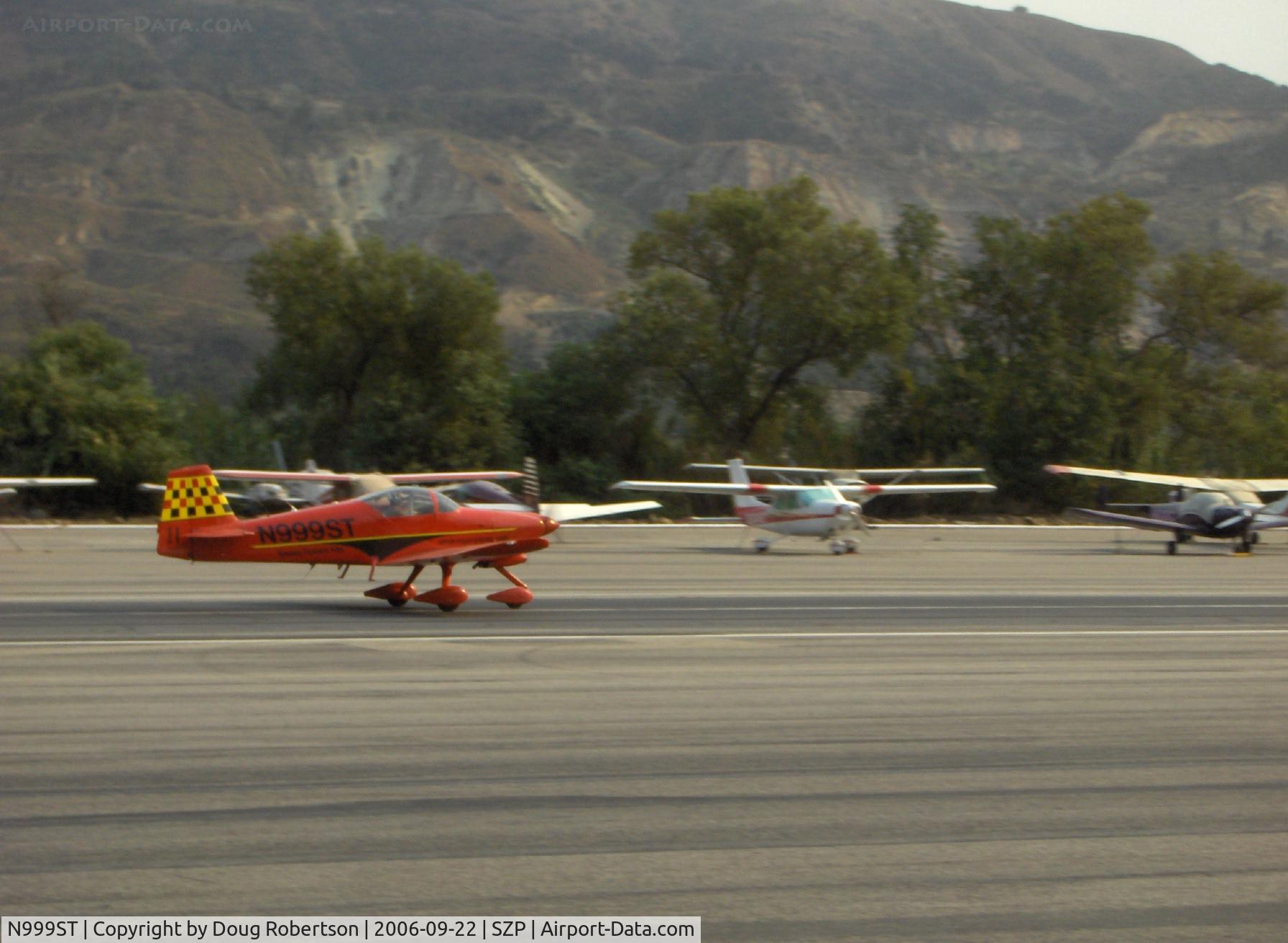 N999ST, 1996 Vans RV-6A C/N 23994, 1996 Nelson VAN'S RV-6A, Lycoming O&VO-360 180 Hp, takeoff roll Runway 22