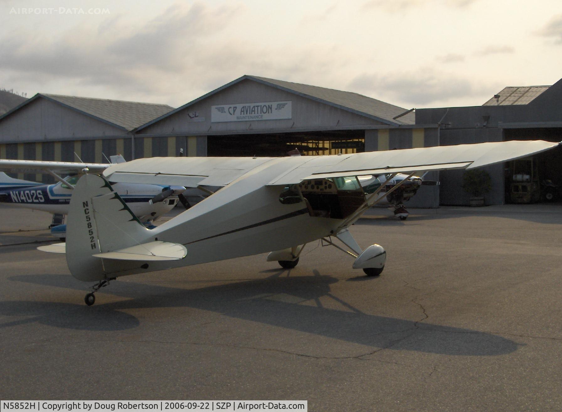 N5852H, 1949 Piper PA-16 Clipper C/N 16-462, 1949 Piper PA-16 CLIPPER, Lycoming O-235-C1 115 Hp