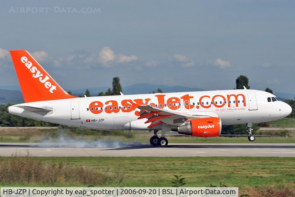 HB-JZP, 2005 Airbus A319-111 C/N 2427, inbound from Rome