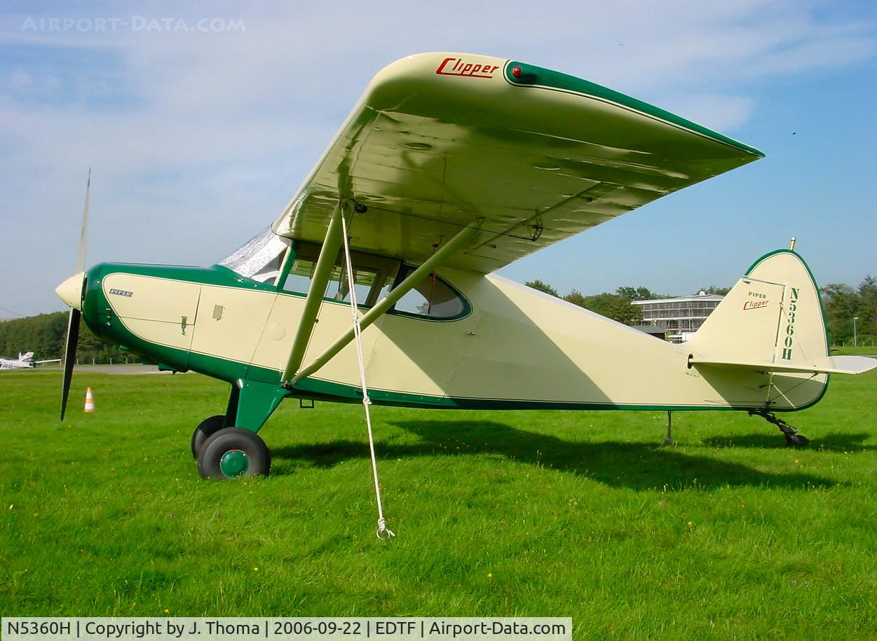 N5360H, 1949 Piper PA-16 Clipper C/N 16-167, Piper PA-16 Clipper