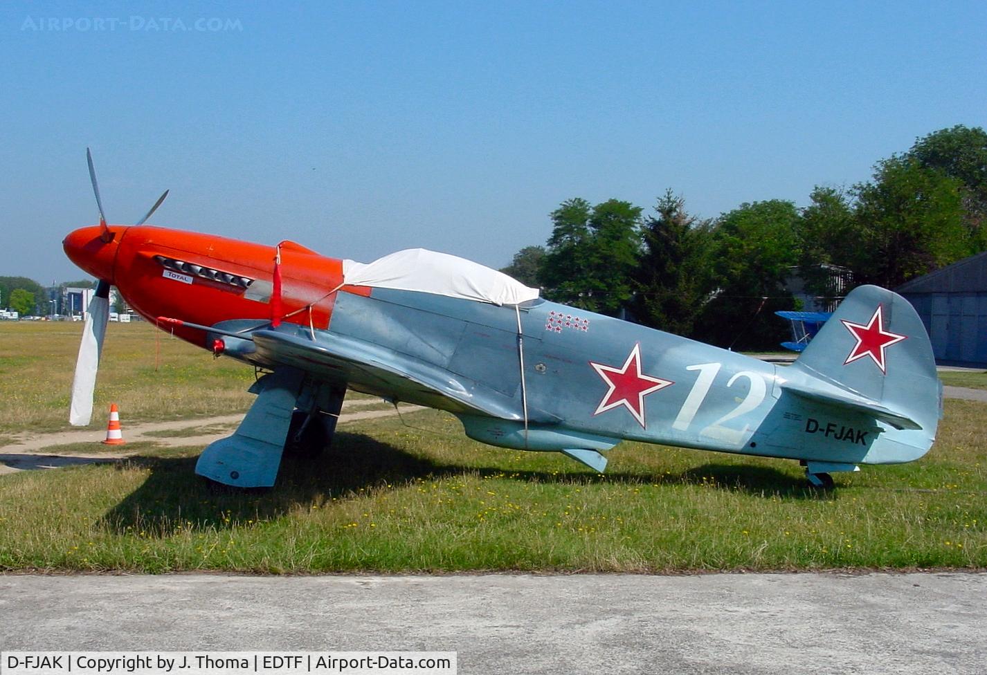 D-FJAK, 1996 Yakovlev Yak-3UA C/N 0470107, Yakovlev YAK-3M