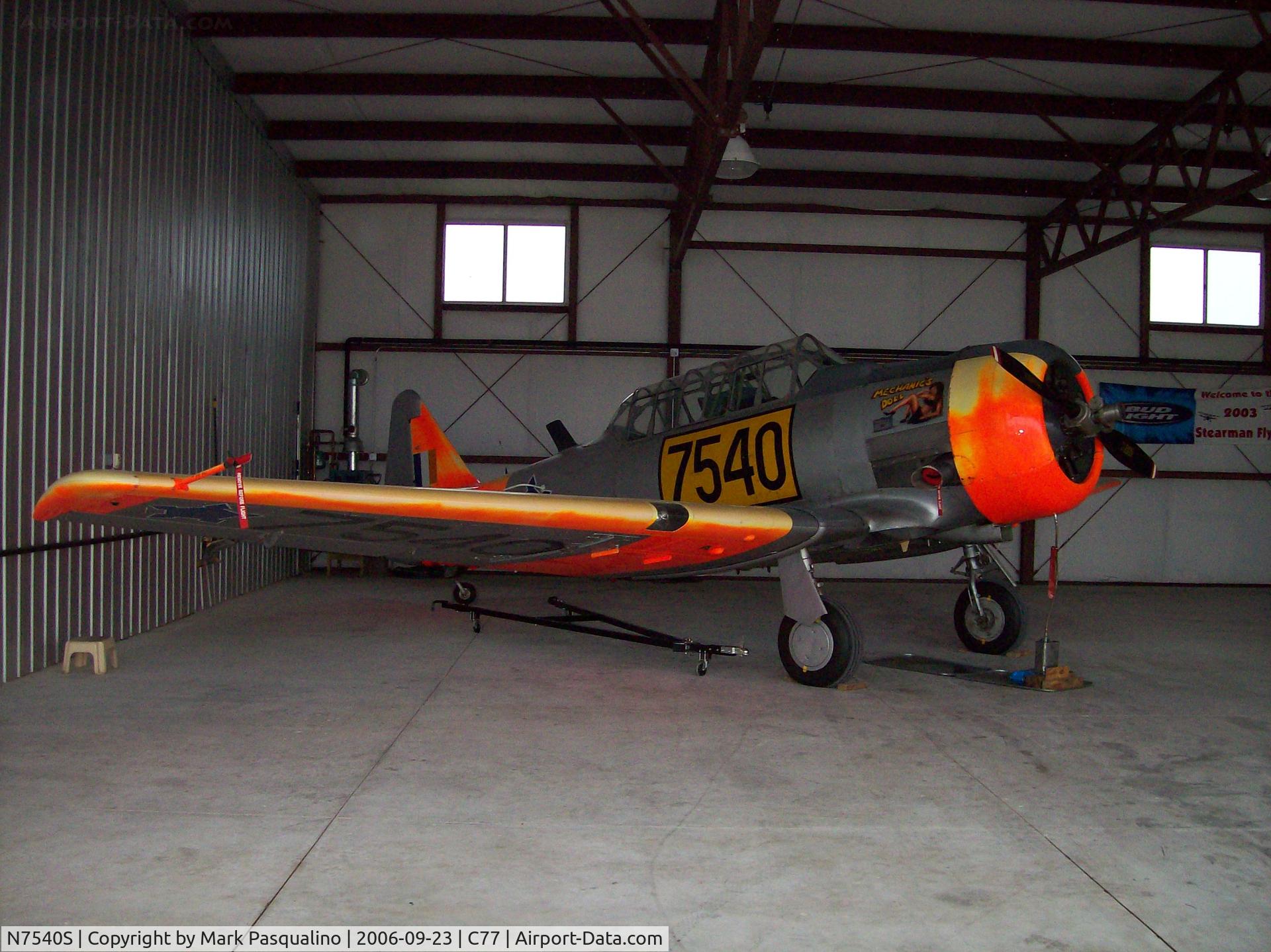 N7540S, 1943 North American AT-6D C/N 8815344, North American T-6