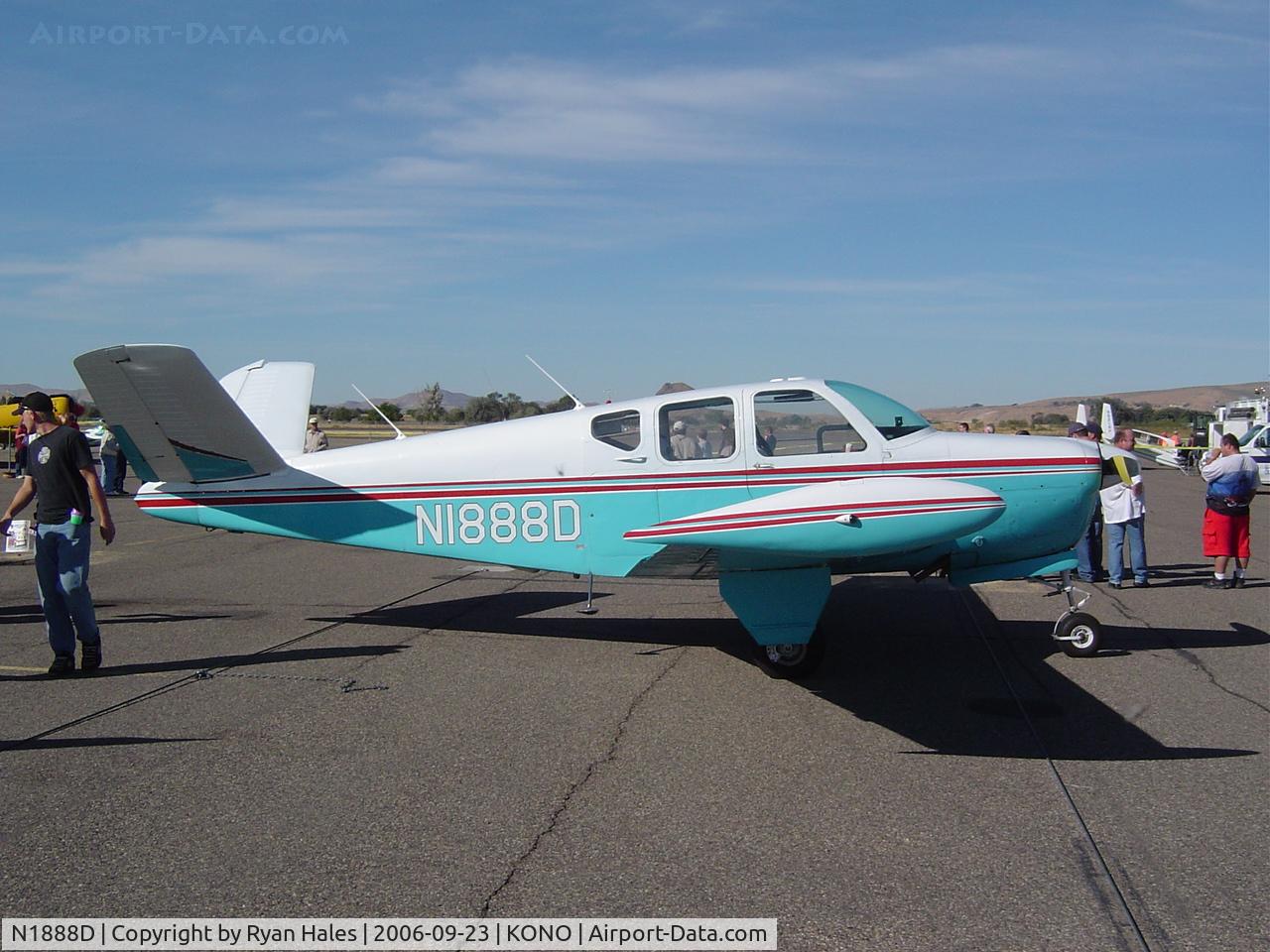 N1888D, 1952 Beech C35 Bonanza C/N D-3160, .