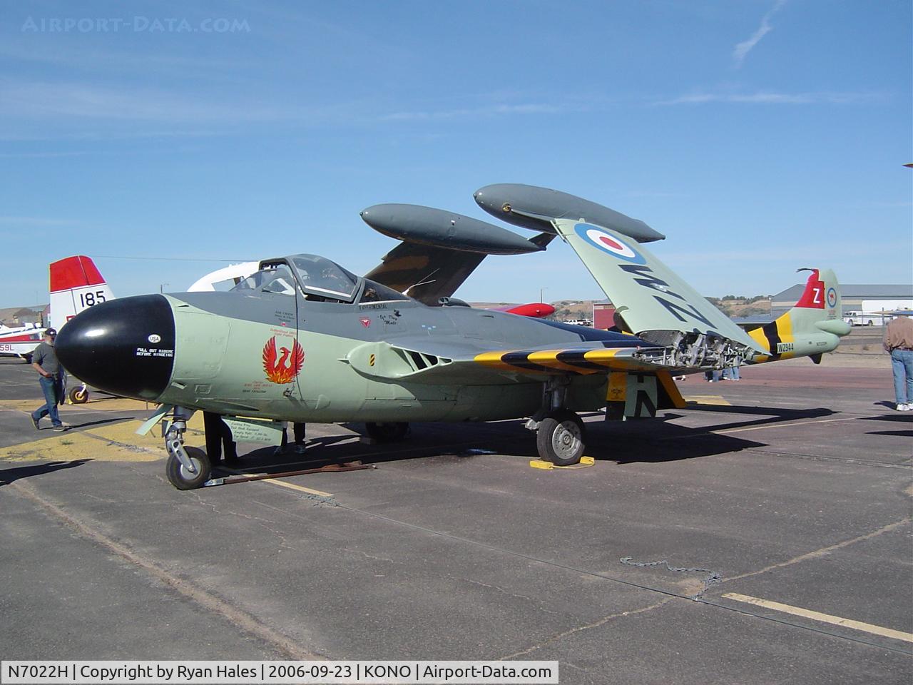 N7022H, 1956 De Havilland DH-112 Sea Venom C/N DH-35, .
