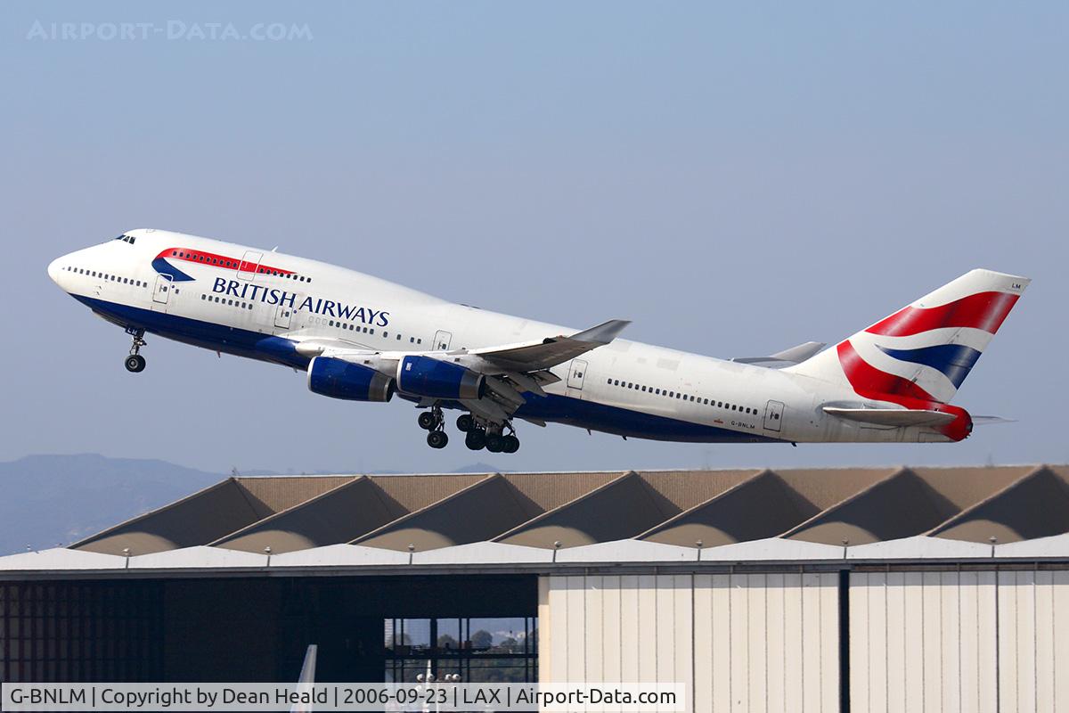 G-BNLM, 1990 Boeing 747-436 C/N 24055, British Airways G-BNLM (FLT BAW278) climbing out from RWY 25R enroute to Heathrow (EGLL).
