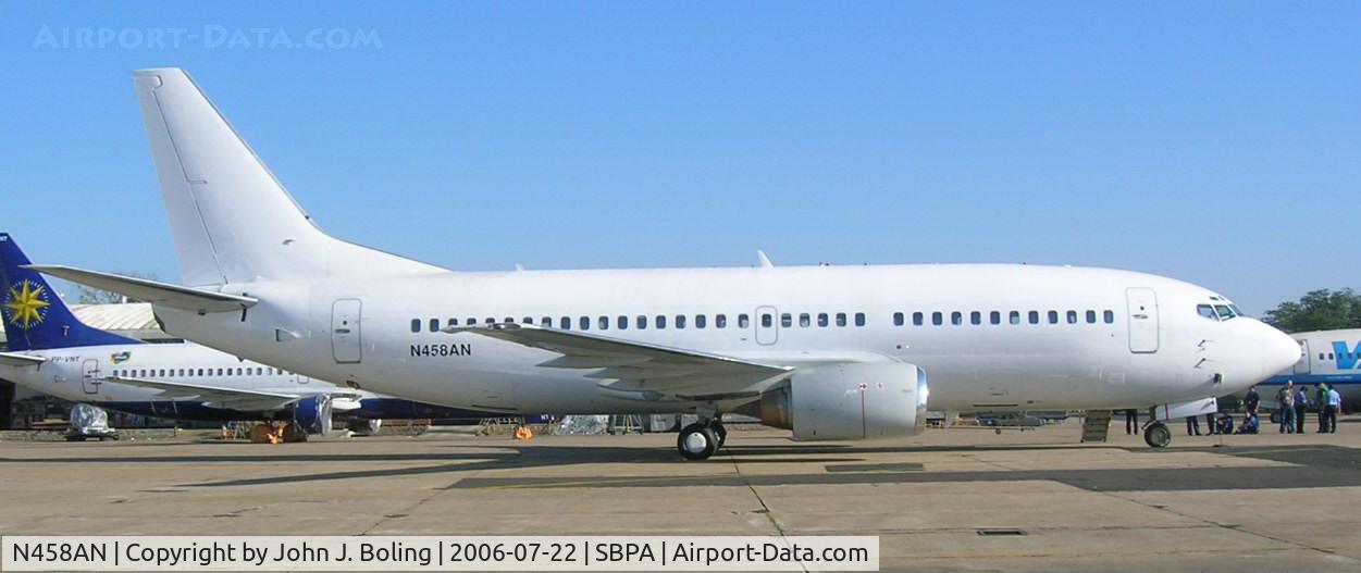 N458AN, 1997 Boeing 737-33A C/N 27458, MSN 27458 Ready for ferry from Porto Alegre, Brazil to Southend, England by Capt John Boling and Capt rob Burnstein