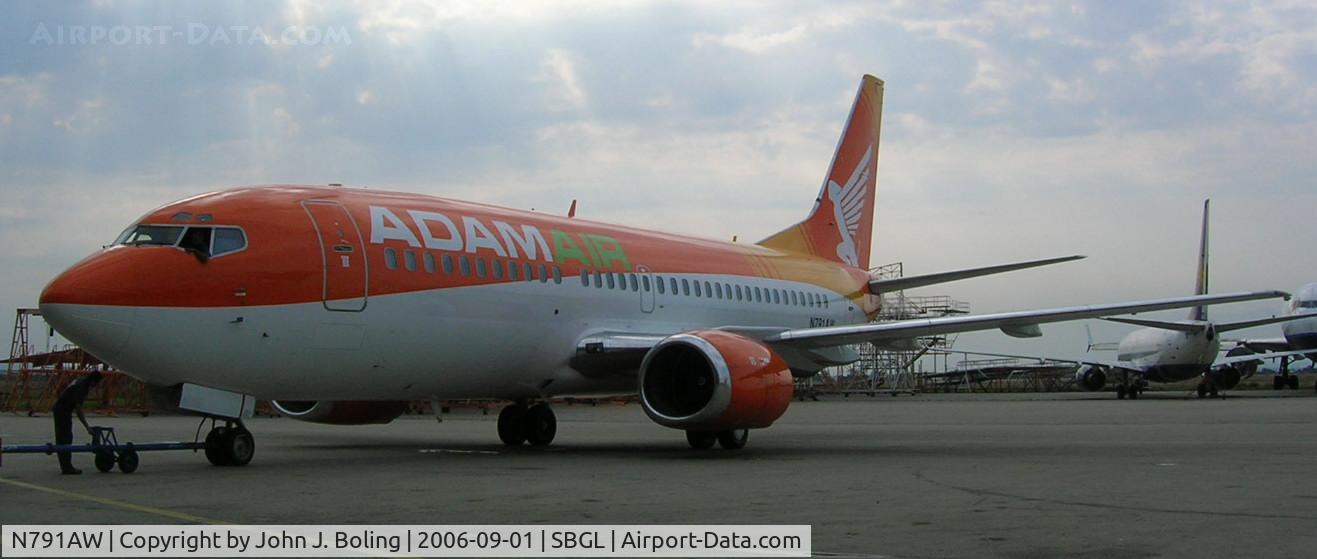 N791AW, 1990 Boeing 737-33A C/N 24791, Test flight complete