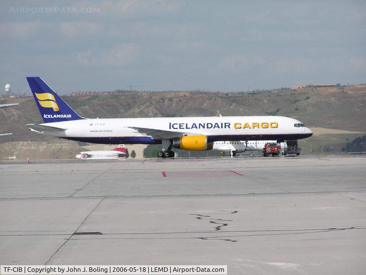 TF-CIB, 1992 Boeing 757-204 C/N 26962, B757PCF on ramp at Madrid