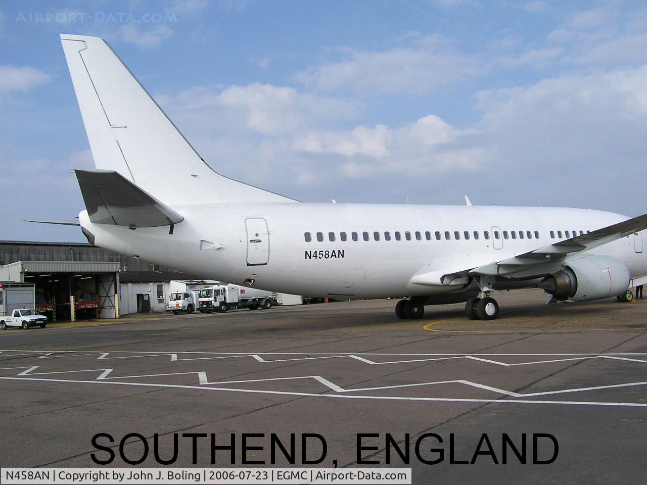 N458AN, 1997 Boeing 737-33A C/N 27458, B737-33A at Southend,England after ferry from Brazil
