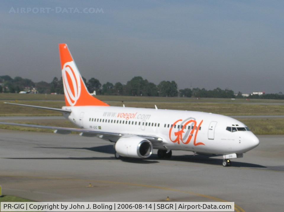 PR-GIG, 1998 Boeing 737-73S C/N 29077, GOL B-737 at Sao Paulo, Brazil