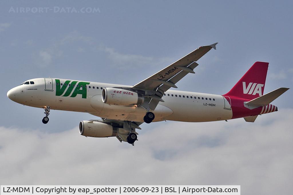 LZ-MDM, 2006 Airbus A320-214 C/N 2804, inbound from Bourgas