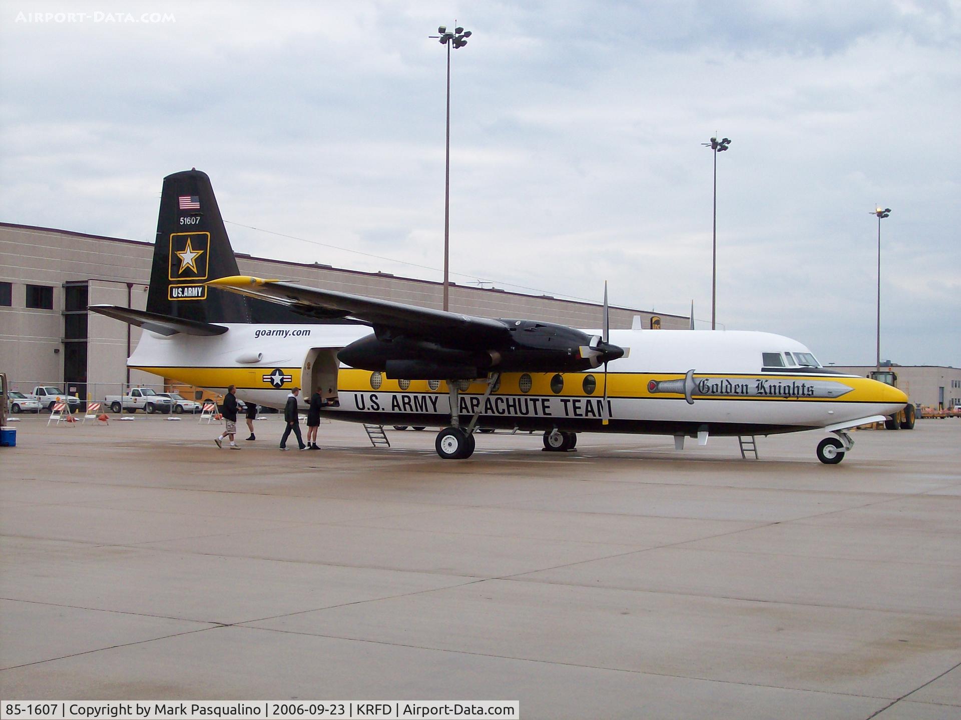 85-1607, 1983 Fokker C-31A (F27-400M) Troopship C/N 10653, C-31A