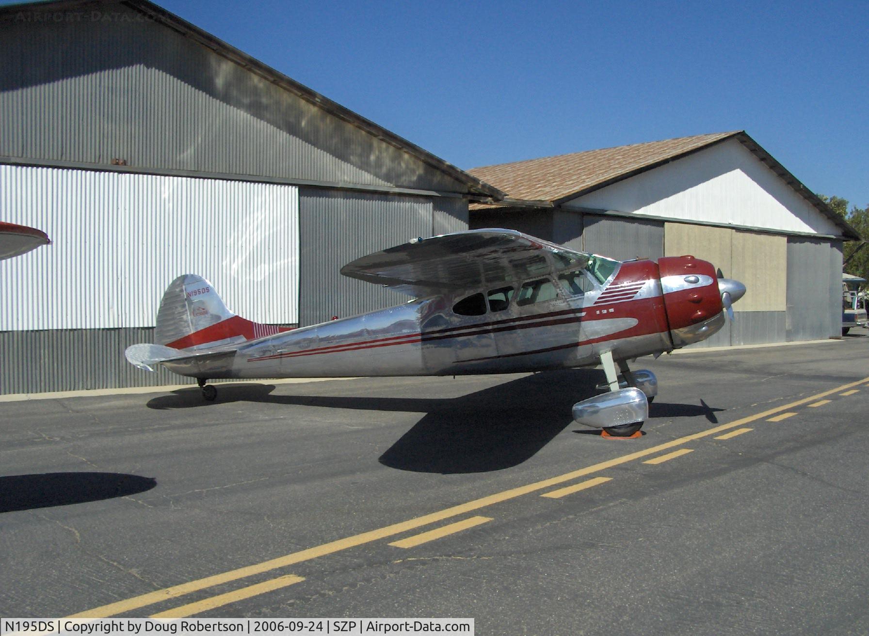 N195DS, 1948 Cessna 195 C/N 7272, 1948 Cessna 195 BUSINESSLINER, Jacobs L6 240 Hp