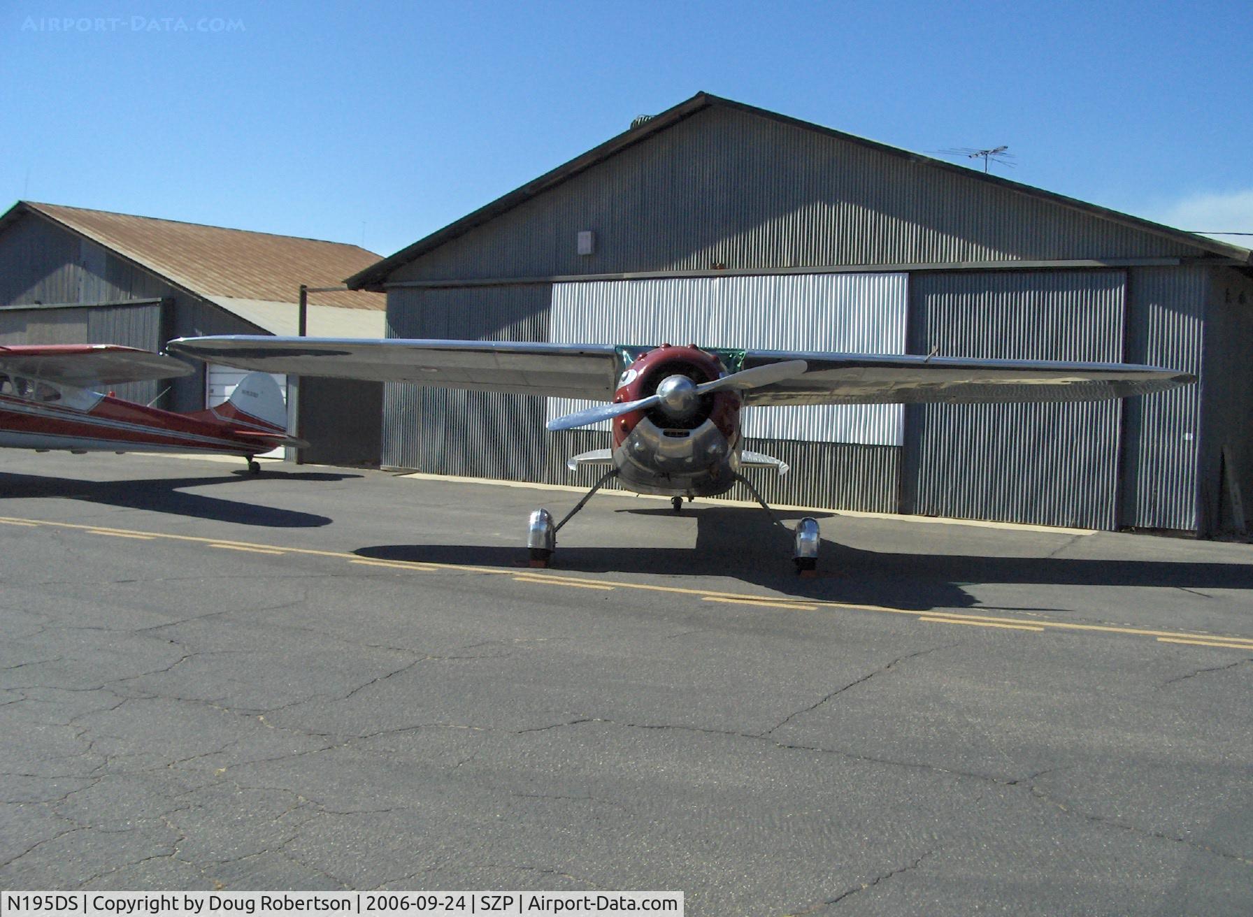 N195DS, 1948 Cessna 195 C/N 7272, 1948 Cessna 195 BUSINESSLINER, Jacobs L6 240 Hp