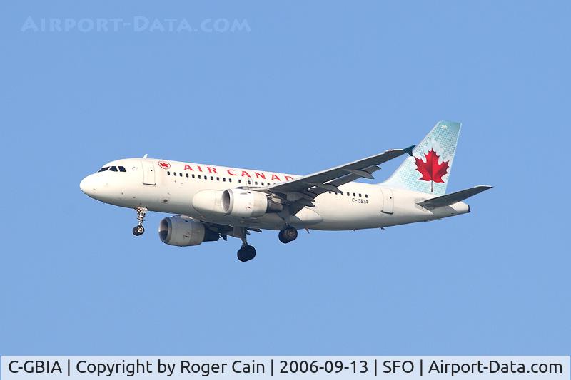 C-GBIA, 1998 Airbus A319-114 C/N 817, A319-114 coming into SFO