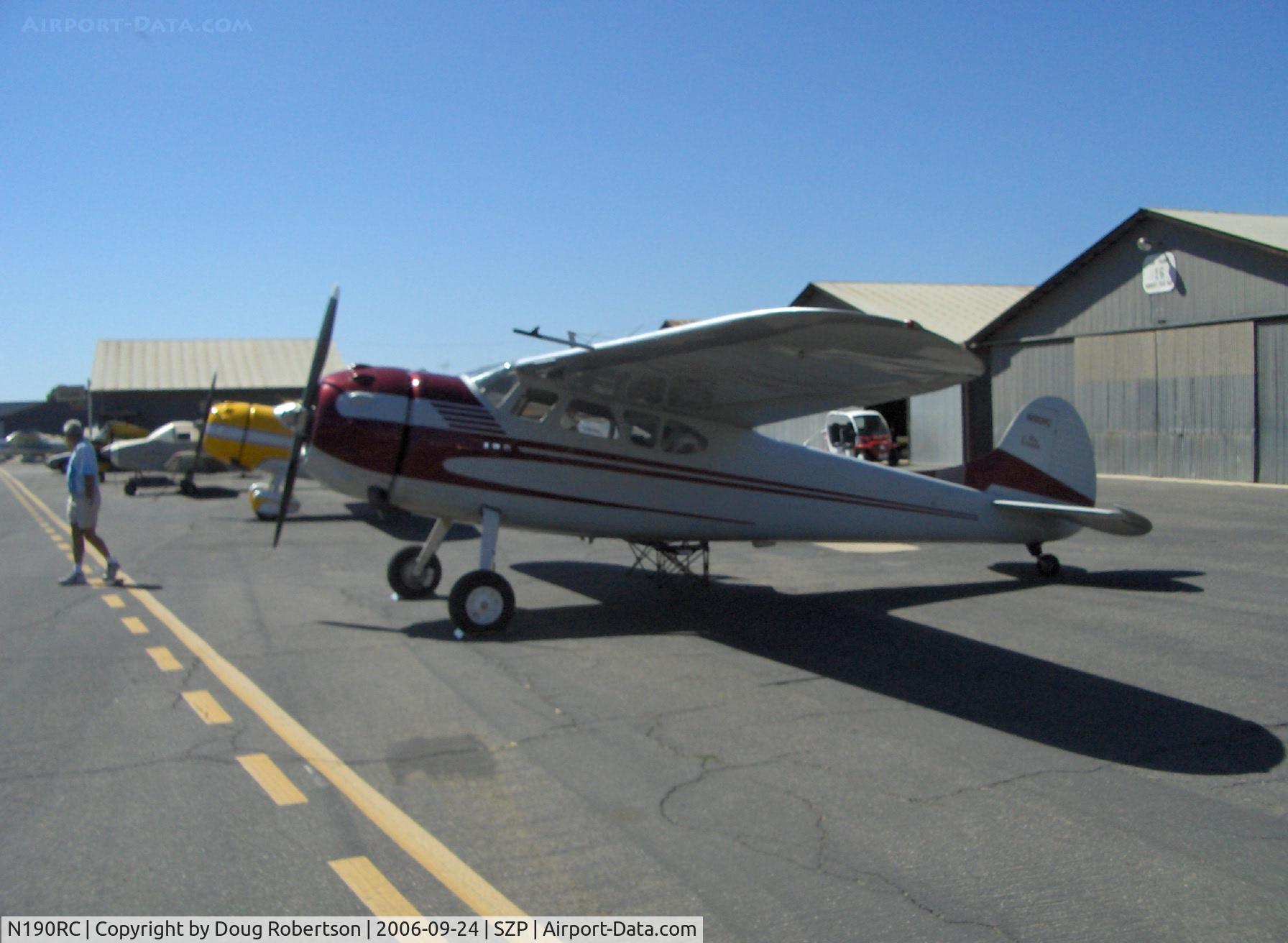 N190RC, 1953 Cessna 190 C/N 16056, 1953 Cessna 190 BUSINESSLINER, Continental W670 220 Hp