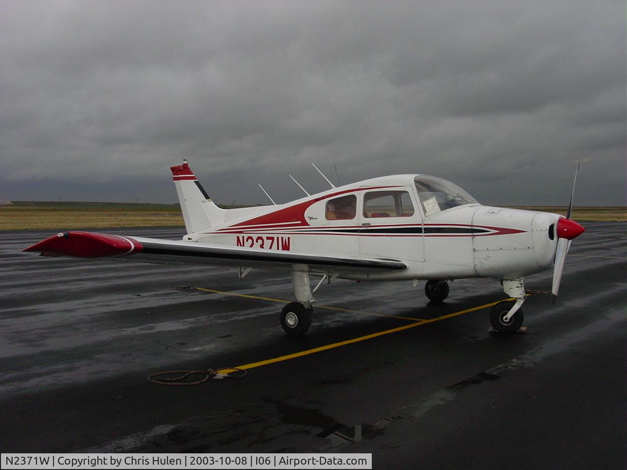 N2371W, 1966 Beech A23-19 C/N MB-9, Diverted into Tulia, TX ahead of a line of thunderstorms.