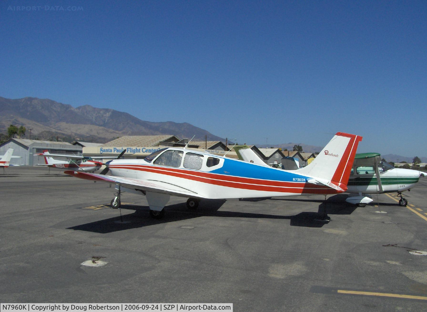 N7960K, 1964 Beech 35-B33 Debonair C/N CD-774, 1964 Beech 35-B33 DEBONAIR, Continental IO-470-K 225 Hp