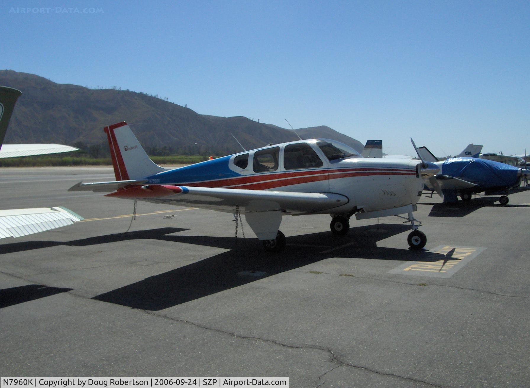 N7960K, 1964 Beech 35-B33 Debonair C/N CD-774, 1964 Beech 35-B33 DEBONAIR, Continental IO-470-K 225 Hp