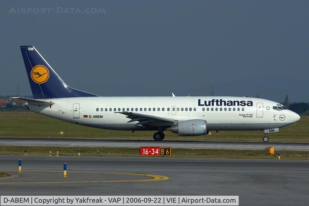 D-ABEM, 1991 Boeing 737-330 C/N 25416, Lufthansa Boeing 737-300