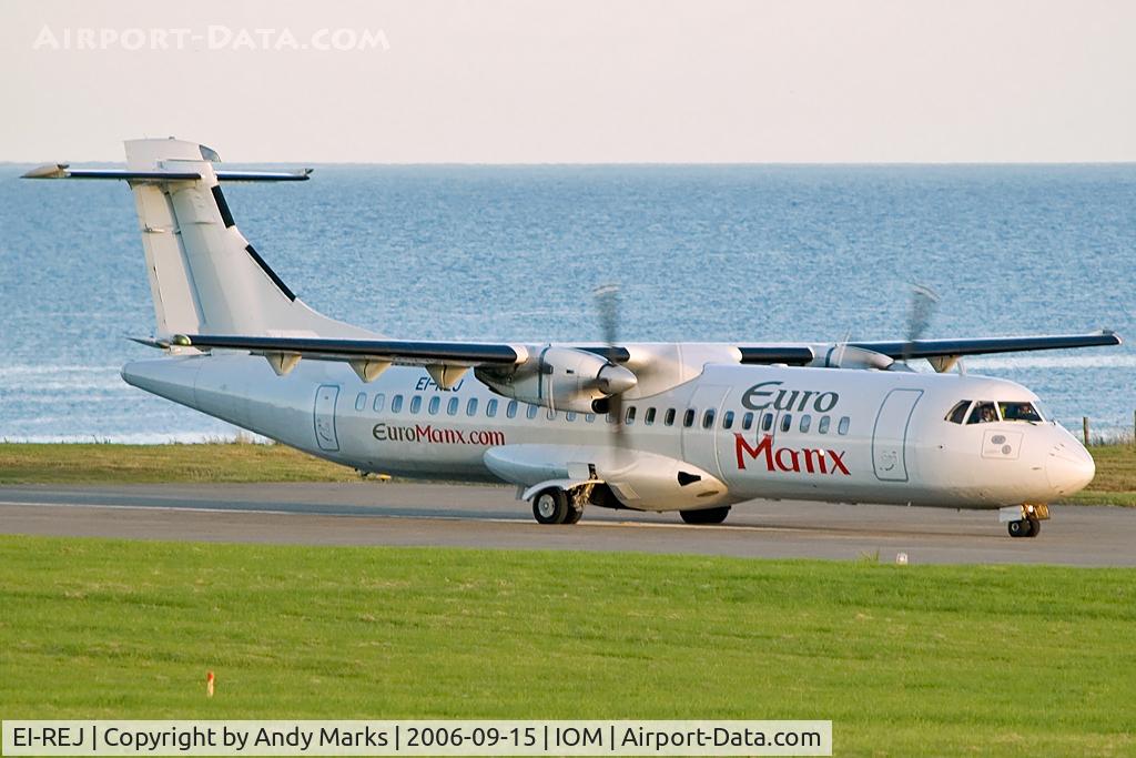 EI-REJ, 1989 ATR 72-201 C/N 126, ATR-72 of Euromanx, lining up for take-off