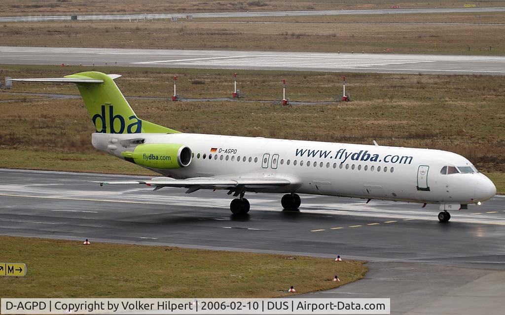 D-AGPD, 1989 Fokker 100 (F-28-0100) C/N 11281, Fokker F-100