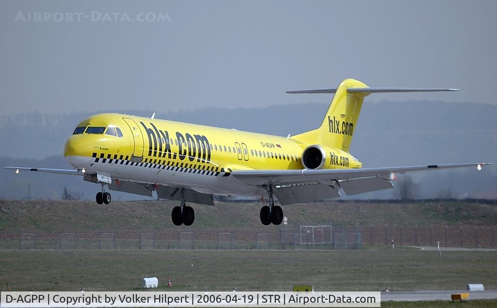 D-AGPP, 1991 Fokker 100 (F-28-0100) C/N 11337, Fokker F-100