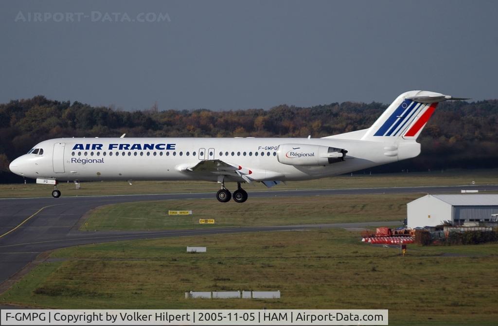 F-GMPG, 1991 Fokker 100 (F-28-0100) C/N 11362, Fokker F-100