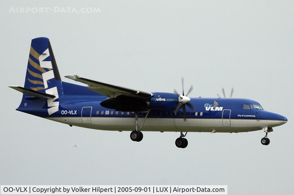 OO-VLX, 1990 Fokker 50 C/N 20177, Fokker F-50