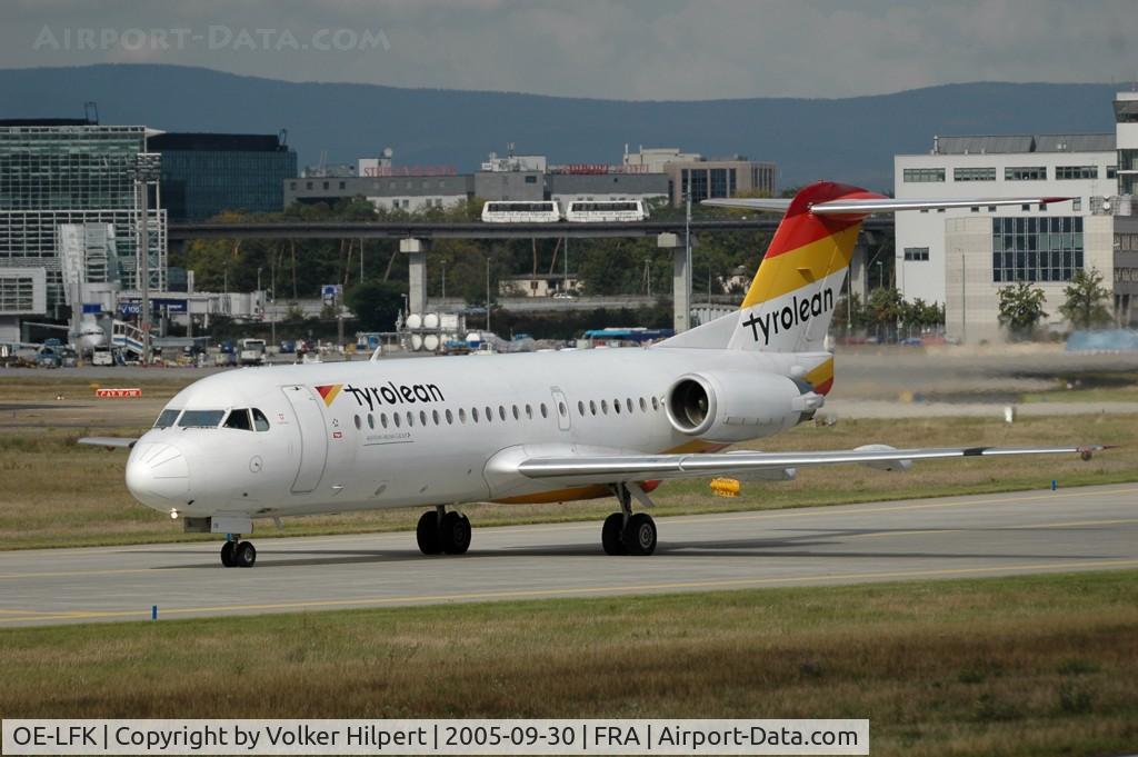 OE-LFK, 1995 Fokker 70 (F-28-0070) C/N 11555, Fokker F-70