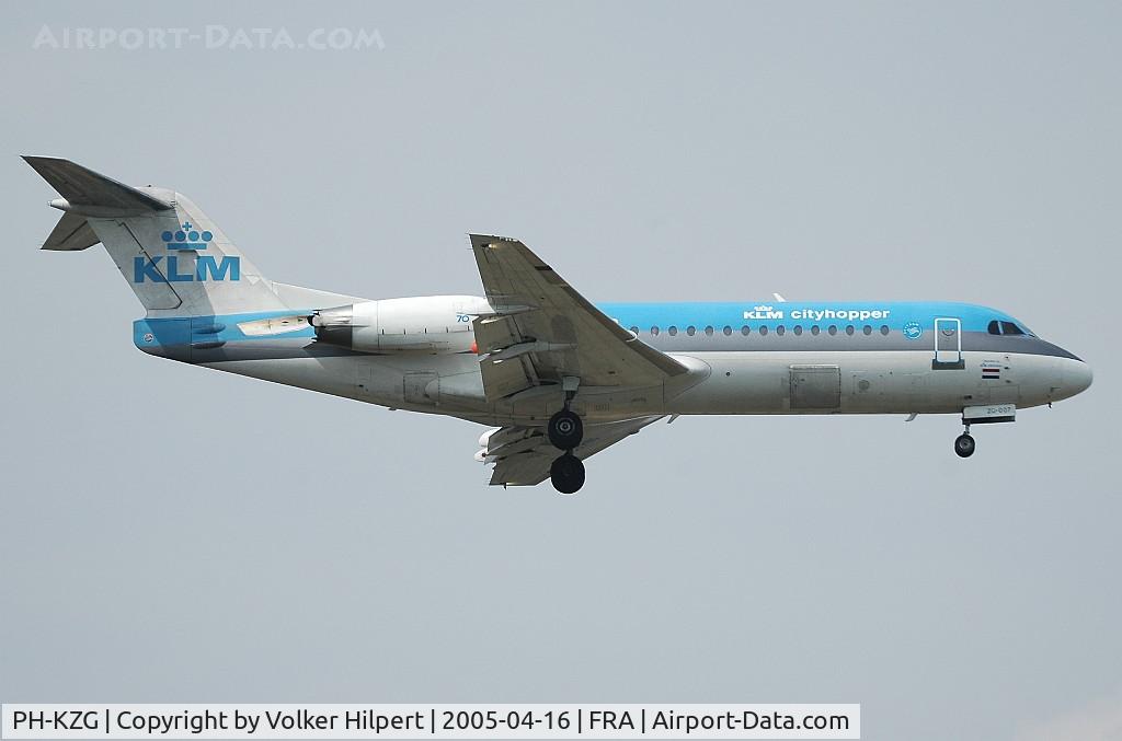 PH-KZG, 1996 Fokker 70 (F-28-0070) C/N 11578, Fokker F-70