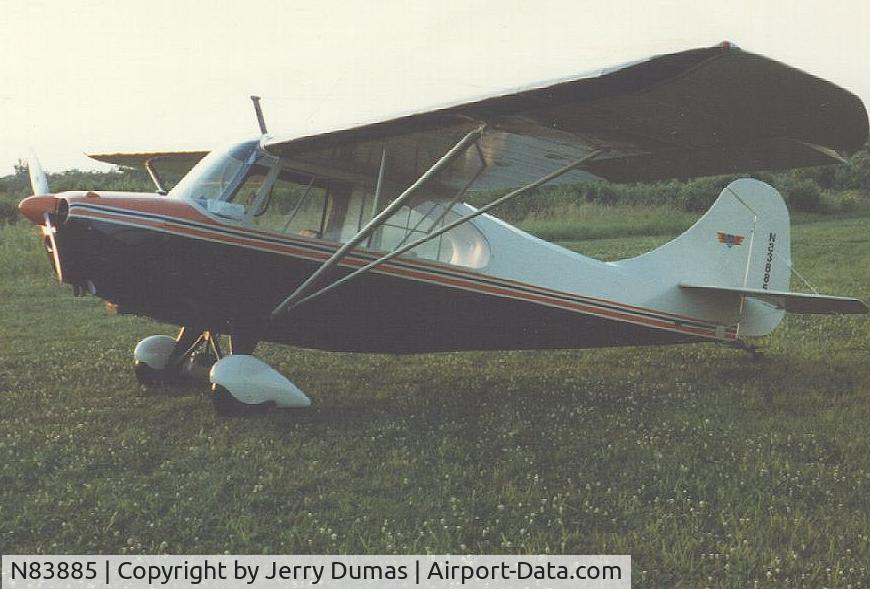N83885, 1946 Aeronca 7AC Champion C/N 7AC-2567, Photo taken in the late 70s at the Cicero Airport in NY