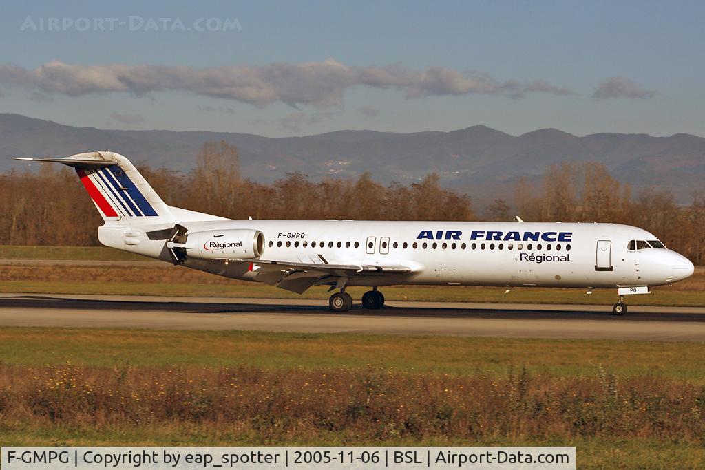 F-GMPG, 1991 Fokker 100 (F-28-0100) C/N 11362, inbound from Paris-Orly