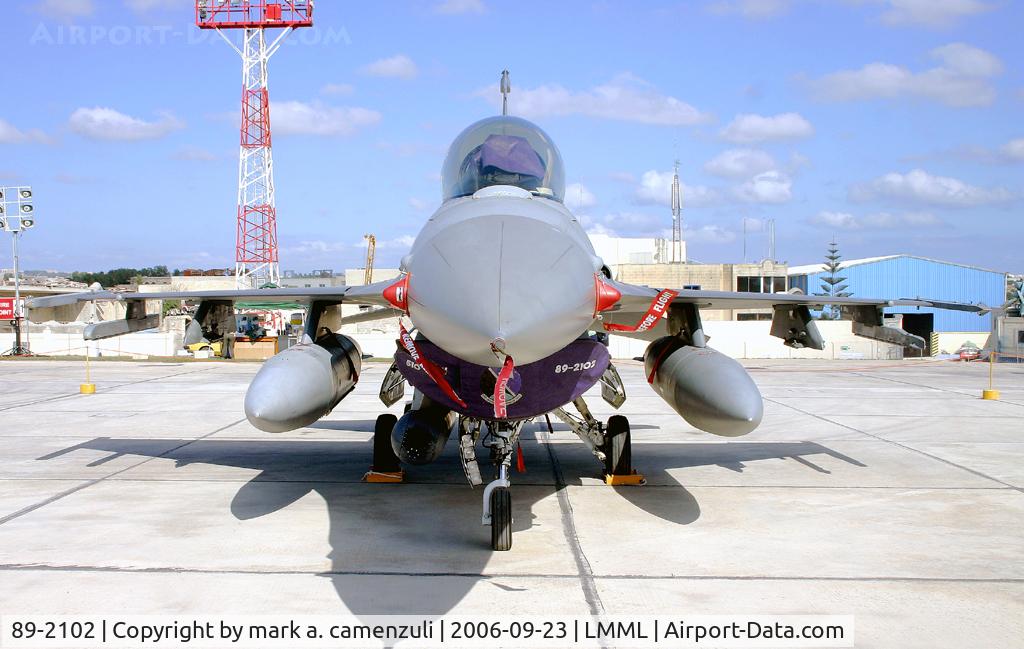 89-2102, 1989 General Dynamics F-16CG Night Falcon C/N 1C-255, F.16