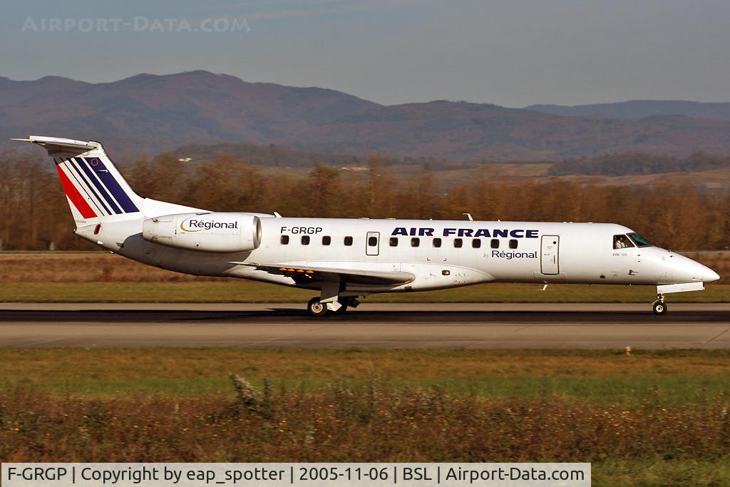 F-GRGP, 1999 Embraer ERJ-135ER (EMB-135ER) C/N 145188, Departing to LYS