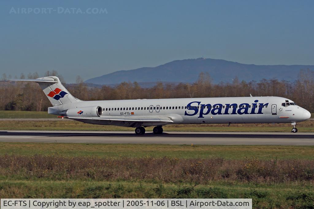 EC-FTS, 1988 McDonnell Douglas MD-83 (DC-9-83) C/N 49621-1495, Inbound from Las Palmas